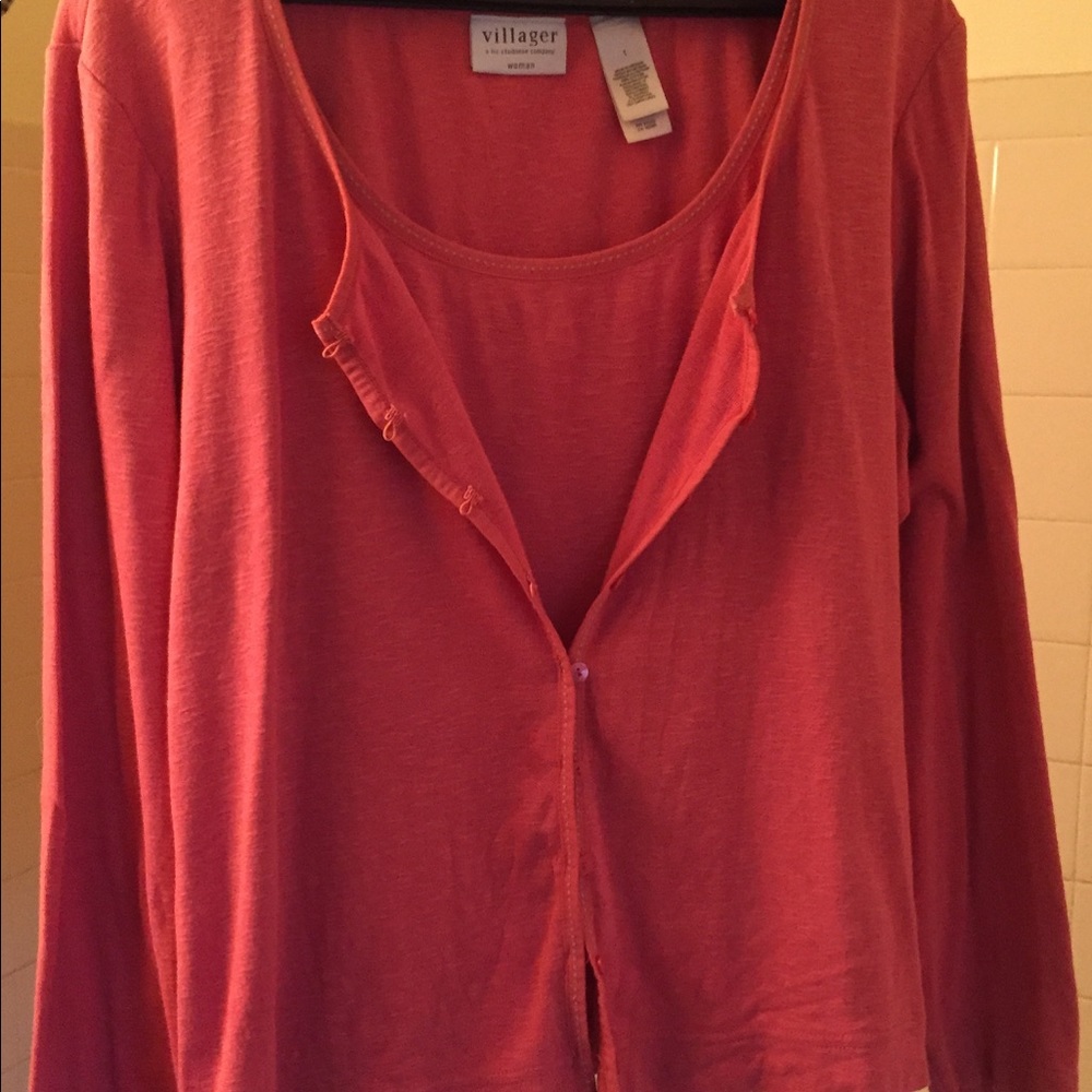 Villager twin set tank and sweater top - Picture 4 of 8